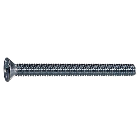 Midwest Fastener #8-32 x 1-3/4 in Phillips Flat Machine Screw, Zinc Plated Steel, 100 PK 54688